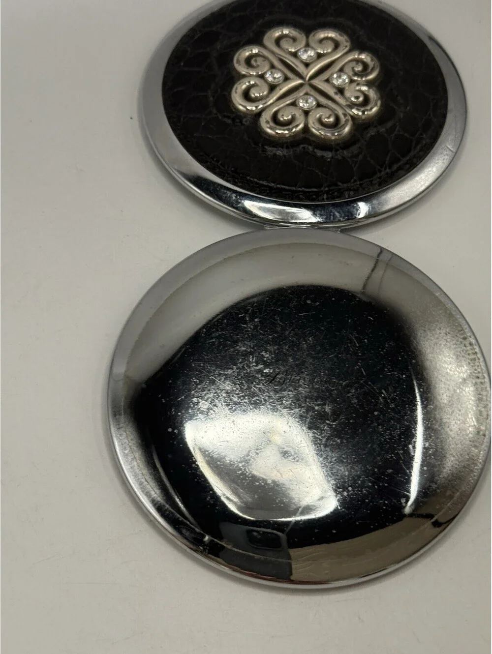 Brighton Ferrara Round Compact Mirror Dual Preowned